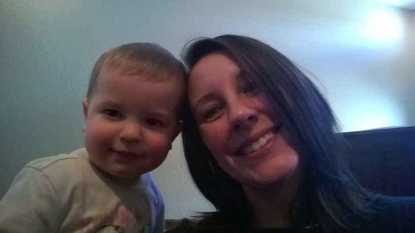 See - would be super cute if it was more clear!  Look at him posing!