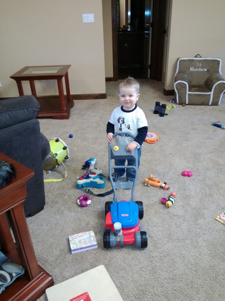 BUT... I was convinced to let it into the freshly cleaned house!