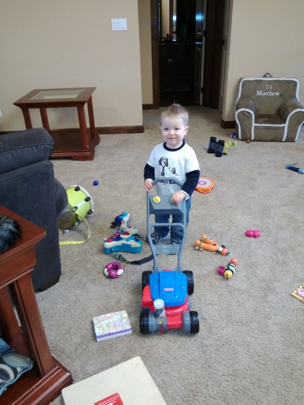 BUT... I was convinced to let it into the freshly cleaned house!