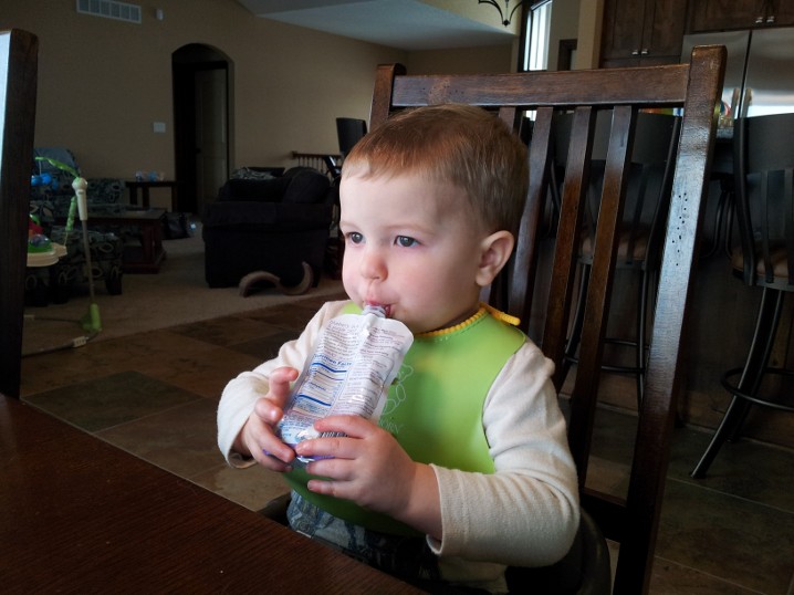 "We need to go to the store after this, because this does NOT count as fruit.  But I'm going to eat it as my dessert anyway!"  