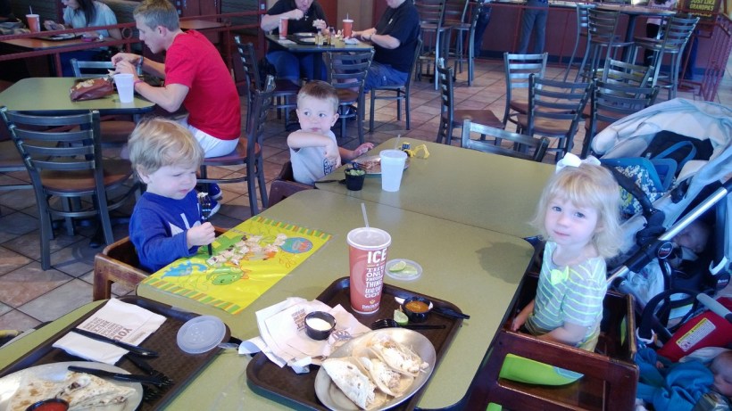 Because the moms just can't go home after school.  There were cupcakes afterwards too!