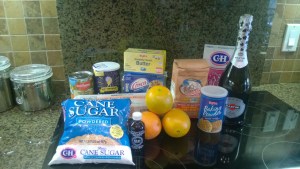 Cake ingredients