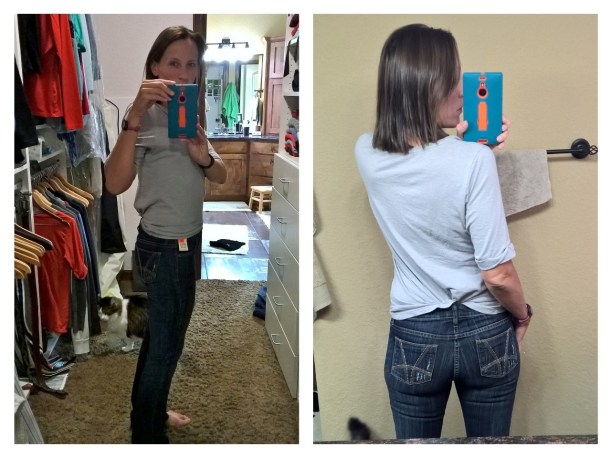 Different views of the KftK jeans, and a much better ass shot